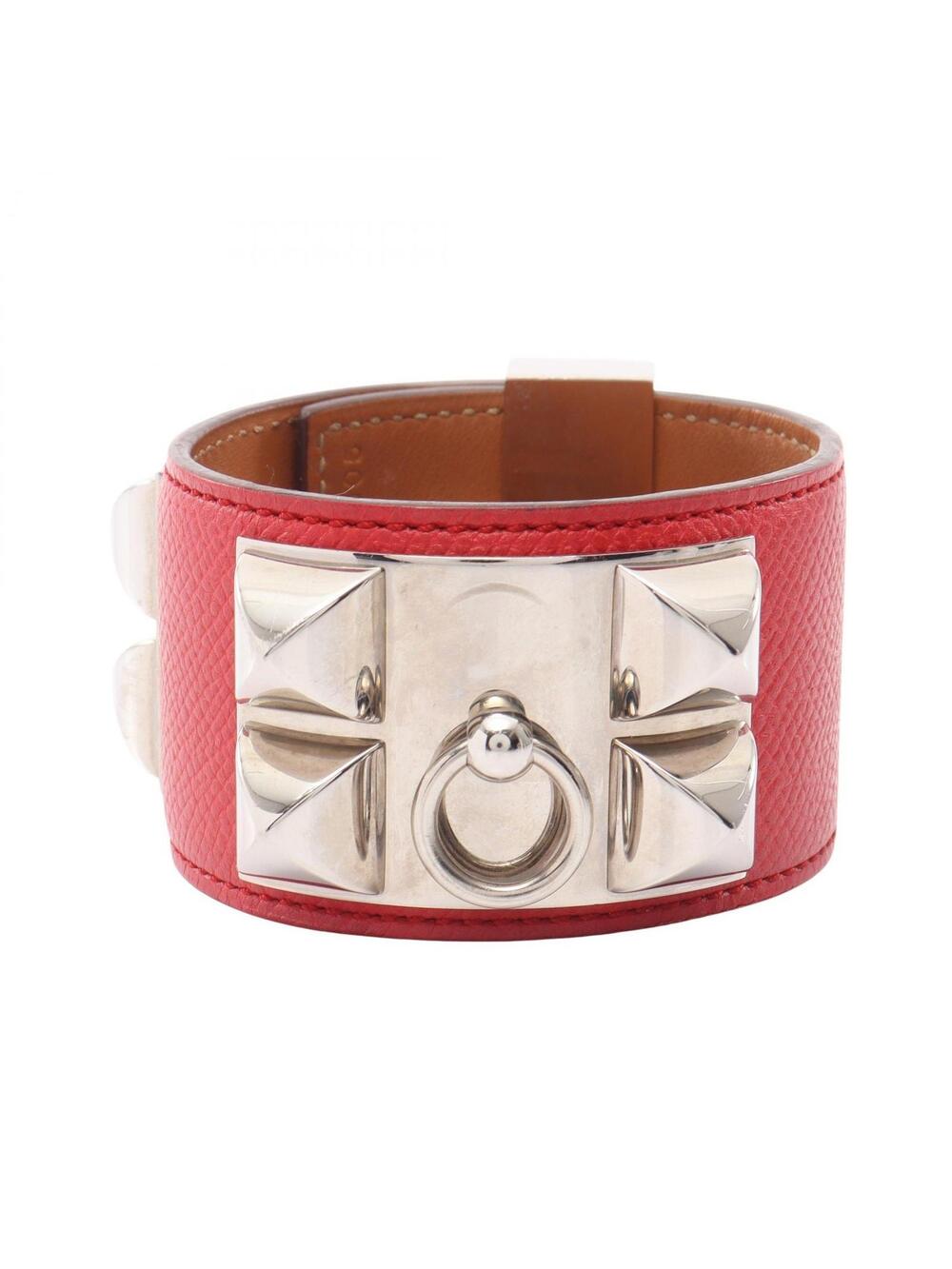 Hermes Collier De Chien Bangle Bracelet #363649H59B